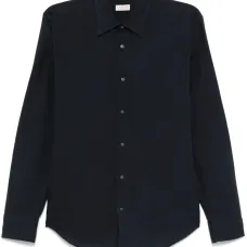 Льняная рубашка с воротником