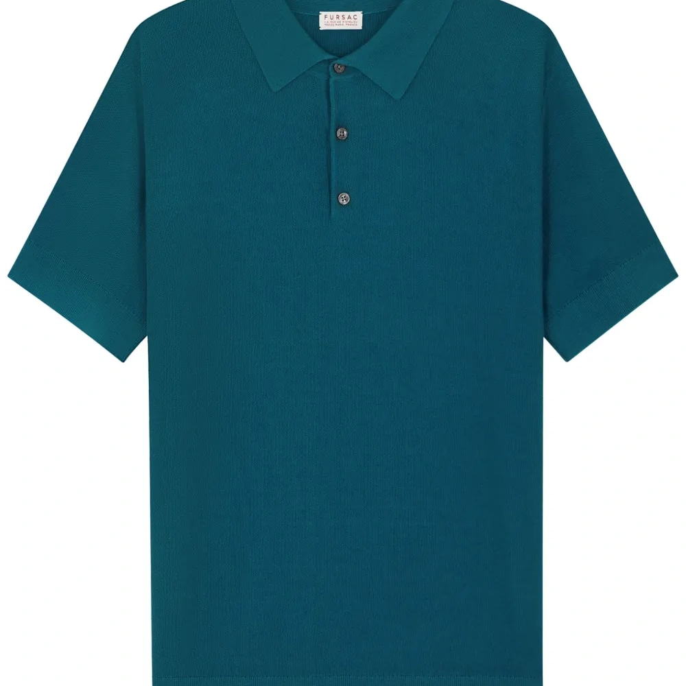 Рубашка поло с декоративной строчкой