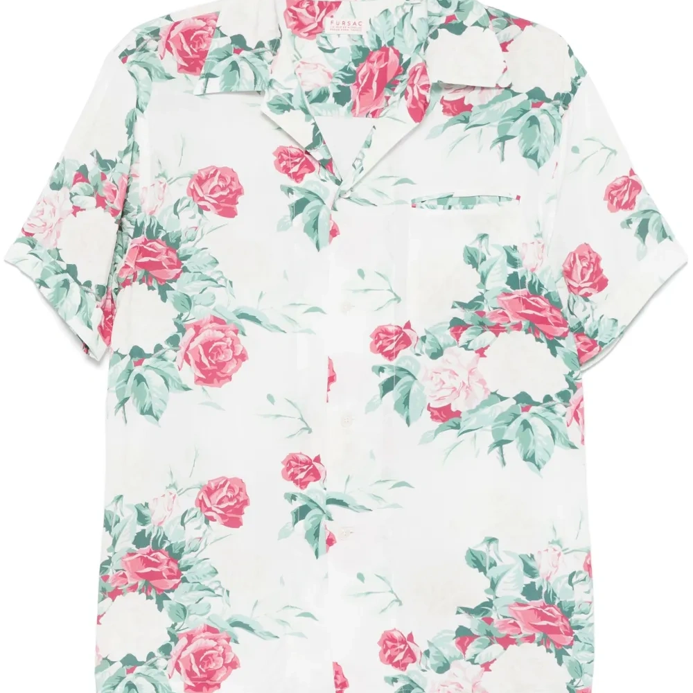 Рубашка с цветочным принтом