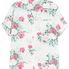 Рубашка с цветочным принтом
