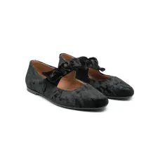 Бархатные балетки