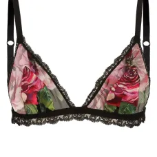 Бюстгальтер с цветочным принтом