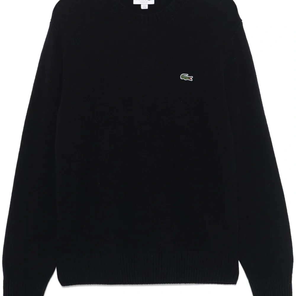 Шерстяной свитер с круглым вырезом