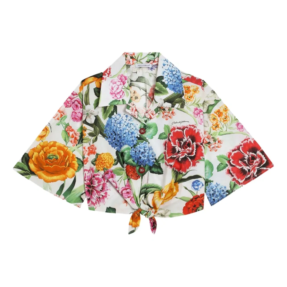 Рубашка с цветочным принтом