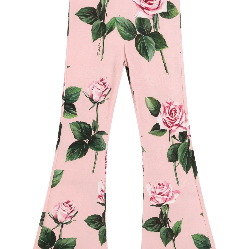 Брюки с цветочным принтом