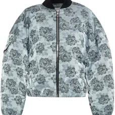 Бомбер с цветочным узором