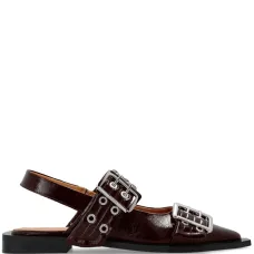 Балетки с пряжкой