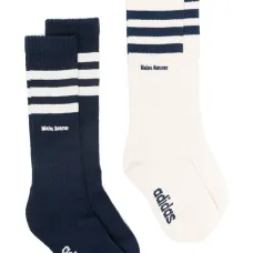 Комплект из двух пар носков с вышитым логотипом Комплект из двух пар носков с вышитым логотипом