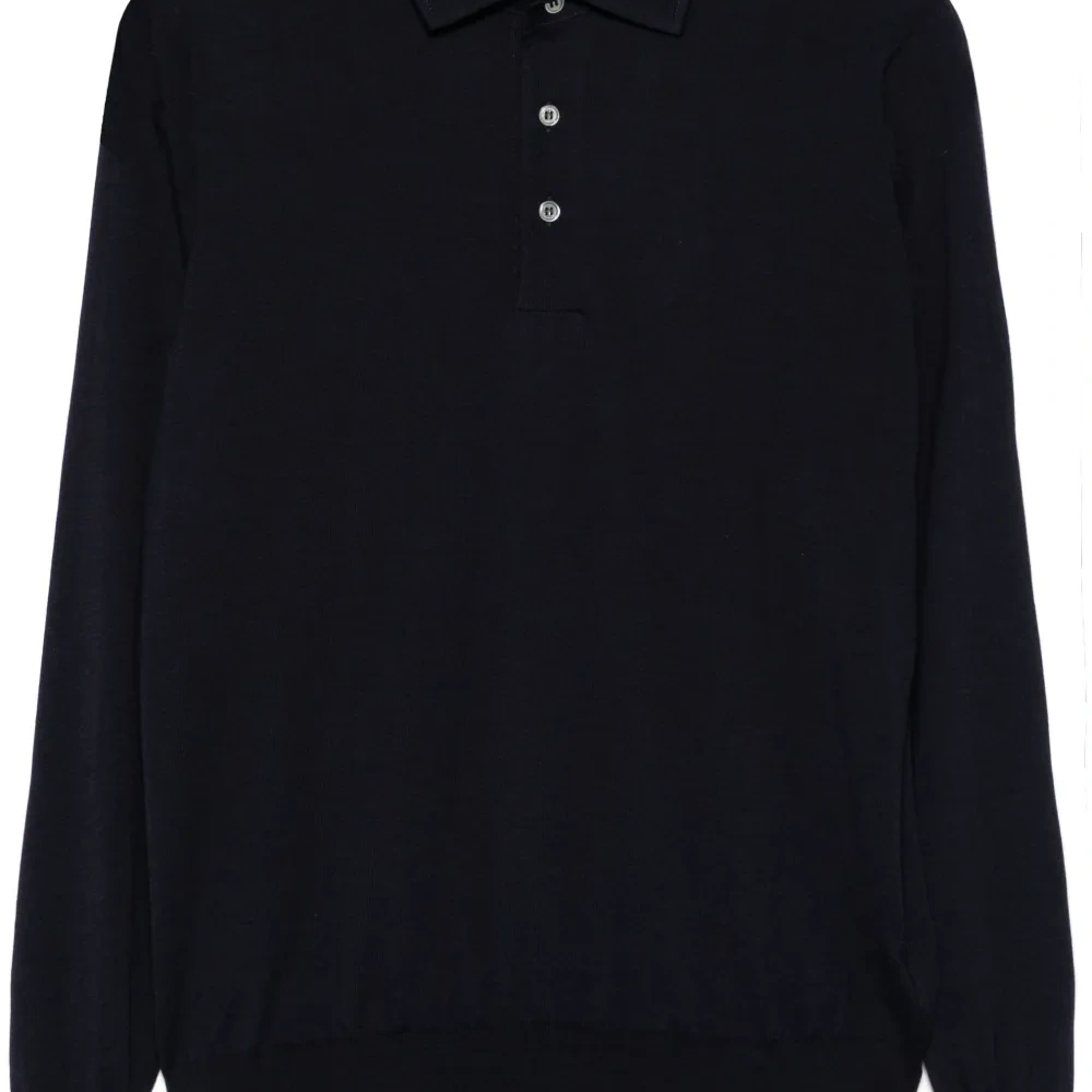 Рубашка поло тонкой вязки