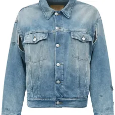 Джинсовая куртка с декоративной строчкой Джинсовая куртка с декоративной строчкой