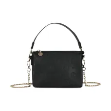 Сумка на плечо с тисненым логотипом