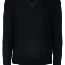 Свитер с круглым вырезом