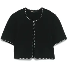 Укороченный топ с короткими рукавами