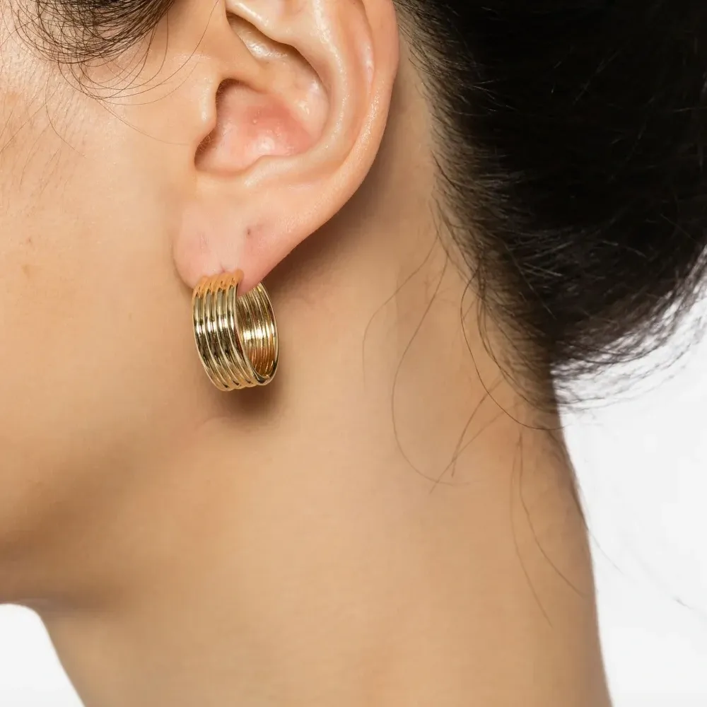 Серьги-кольца Stratis