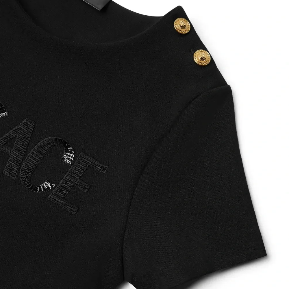 Декорированное платье с логотипом