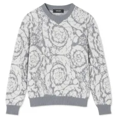 Жаккардовый свитер с узором Barocco