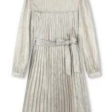 Плиссированное платье в полоску