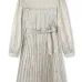 Плиссированное платье в полоску