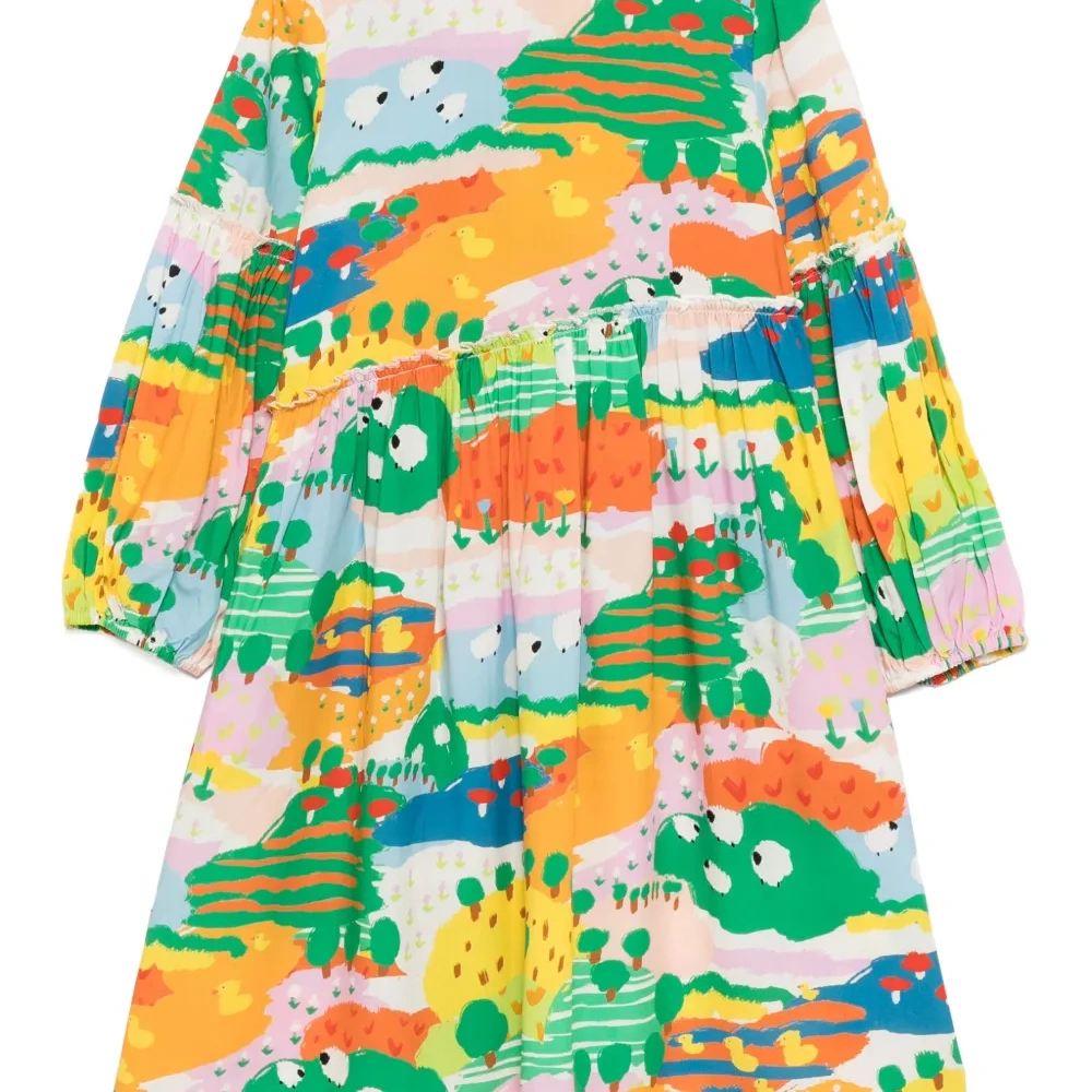 Платье с графичным принтом