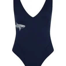 Купальник с глубоким V-образным вырезом и принтом Купальник с глубоким V-образным вырезом и принтом