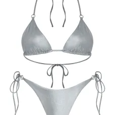 Плавки бикини с эффектом металлик