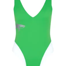 Купальник с глубоким V-образным вырезом и принтом Купальник с глубоким V-образным вырезом и принтом