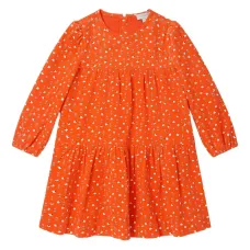 Платье с ярусами и цветочным принтом