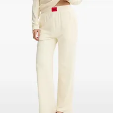 Брюки с нашивкой-логотипом