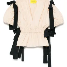 Блузка с жатым эффектом