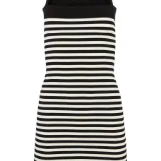 Платье мини в полоску