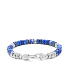 Браслет из бусин с лазуритом