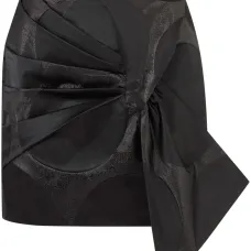 Юбка мини с объемным бантом