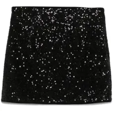 Юбка мини с пайетками