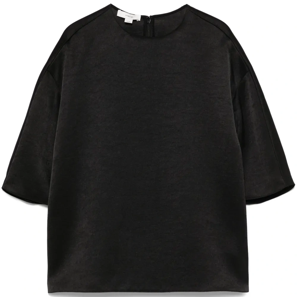 Атласная блузка