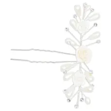 Невидимка с цветочным декором