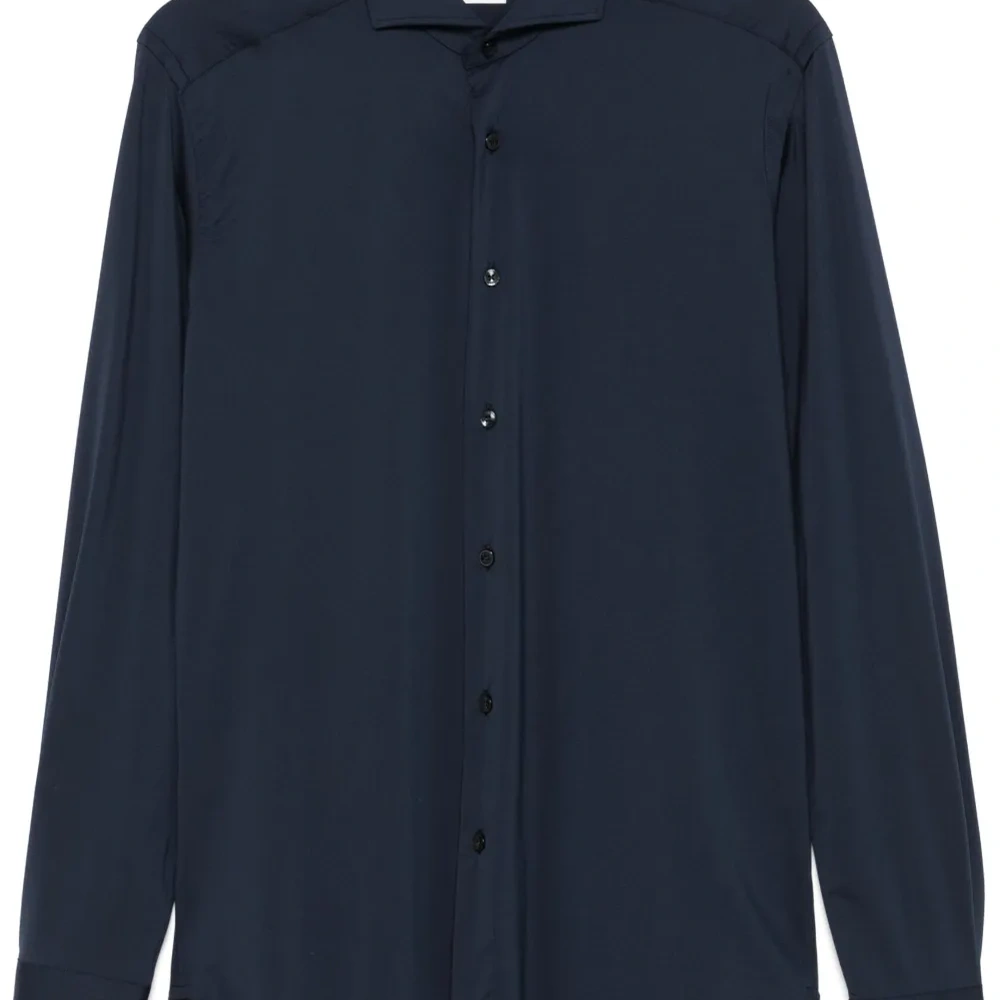 Рубашка с отложным воротником