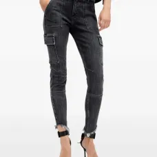 Джинсы-карго Duran с необработанными краями