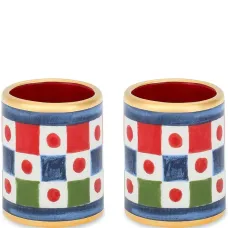 Набор из двух больших фарфоровых колец для салфеток