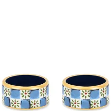 Набор из двух маленьких фарфоровых колец для салфеток Набор из двух маленьких фарфоровых колец для салфеток