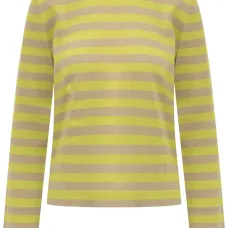 Топ в полоску с длинными рукавами