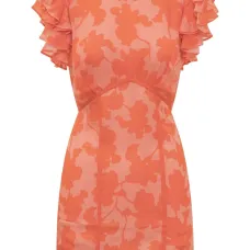 Платье с цветочным принтом