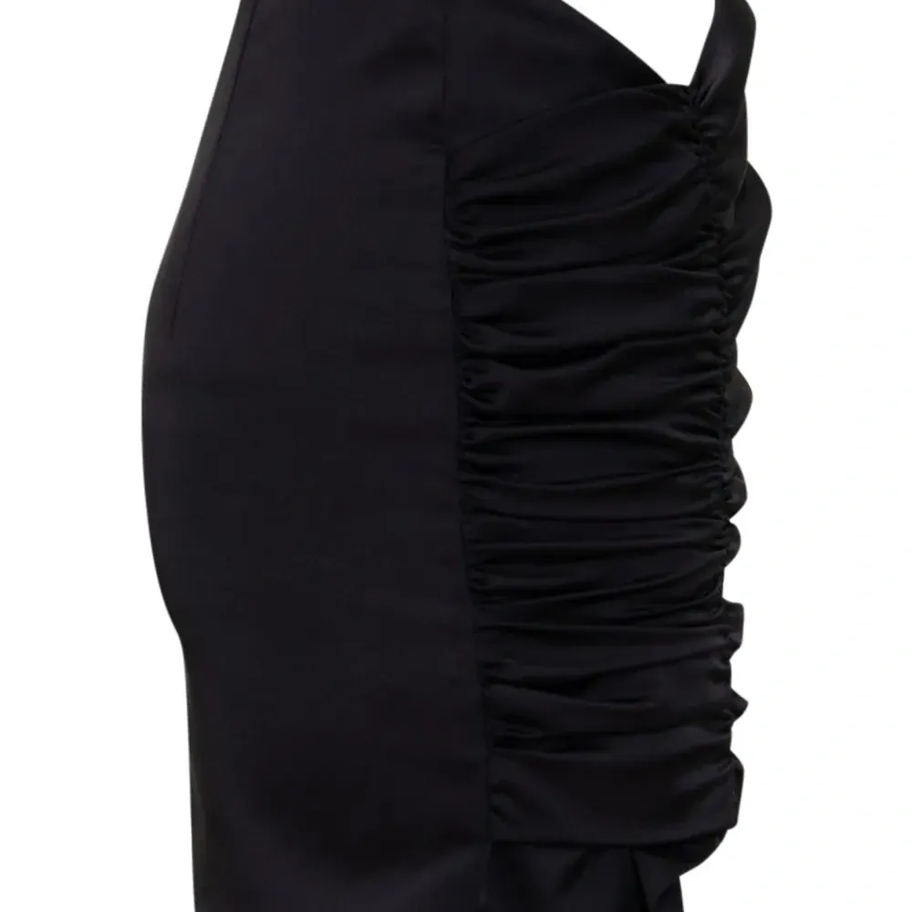 Драпированная мини-юбка