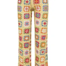 Брюки с вышивкой