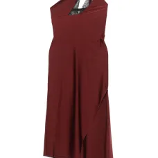 Платье макси асимметричного кроя