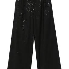 Широкие брюки с пайетками