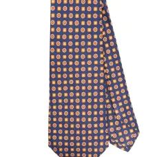 Шелковый галстук с геометричным принтом