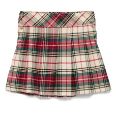 Клетчатая юбка со складками Клетчатая юбка со складками