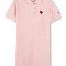 Платье с вышитым логотипом