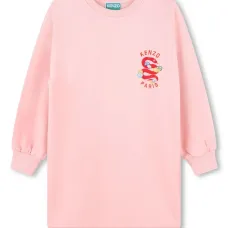 Платье с вышитым логотипом