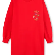 Платье с вышитым логотипом